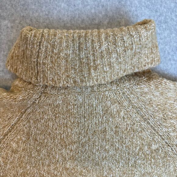 Michael Kors Turtleneck Sweater Women’s Large Tan Winter Warm Old Money Soft - Picture 10 of 13